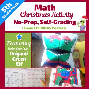 Christmas Math Activities with an Elf